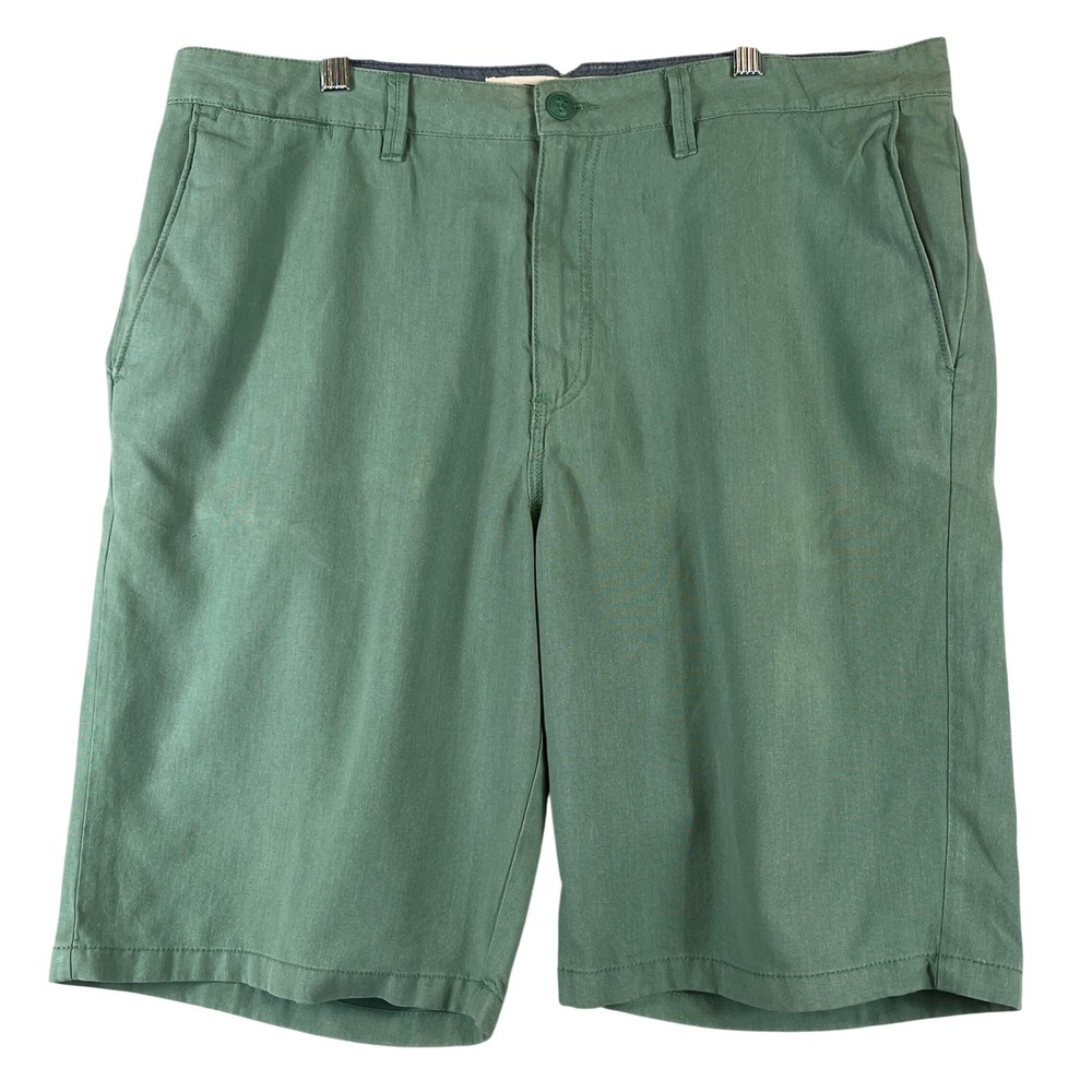 Vans Green Chino Shorts Mens 38 Cotton Blend Skate Streetwear Casual Summer